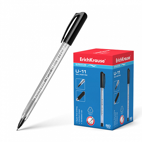 Bolígrafo ErichKrause®  U-11, Ultra Glide Technology, color tinta: negro